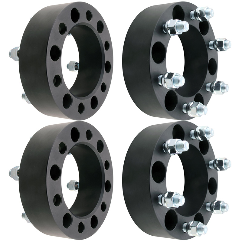 Black 6x5.5 Wheel Spacers for Chevrolet GMC 6 Lug, 2